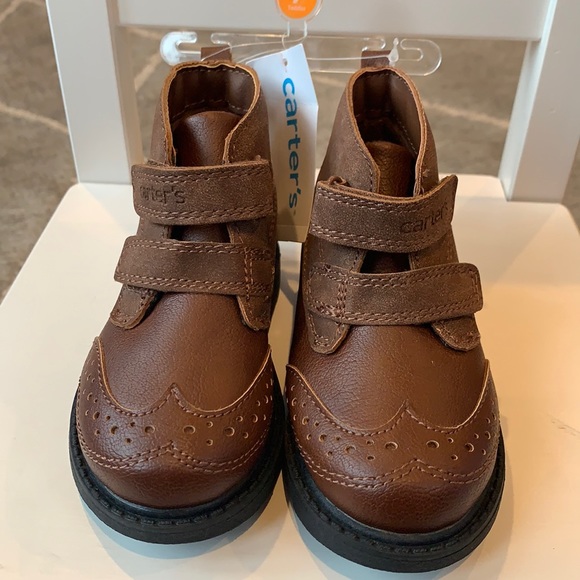 Carter's Other - Carter’s Boys Dress Boots with Velcro Closure size 7 NWT